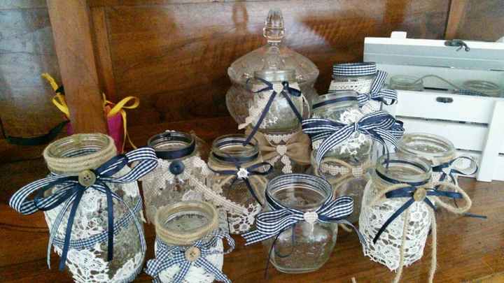 Preparazione lanterne per i tavoli - 1