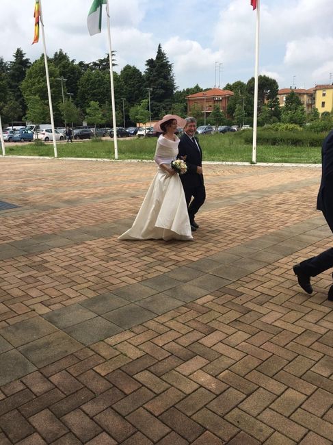 io e il mio papà sfilata davanti al Comune