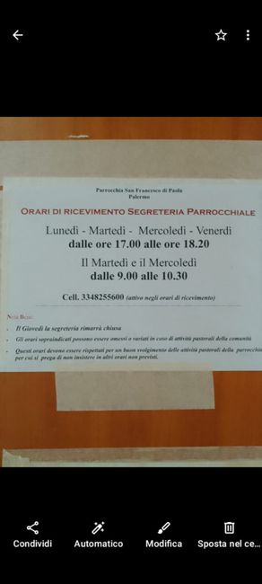 Corso prematrimoniale e cresima (palermo) 1