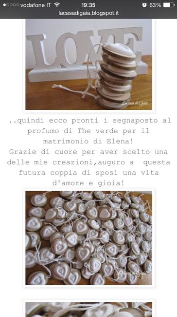 Sono arrivati i miei segnaposto!! - 2