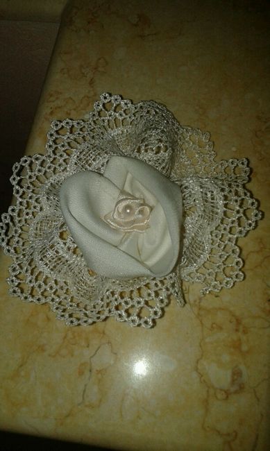 Fiori di stoffa shabby schic - 1