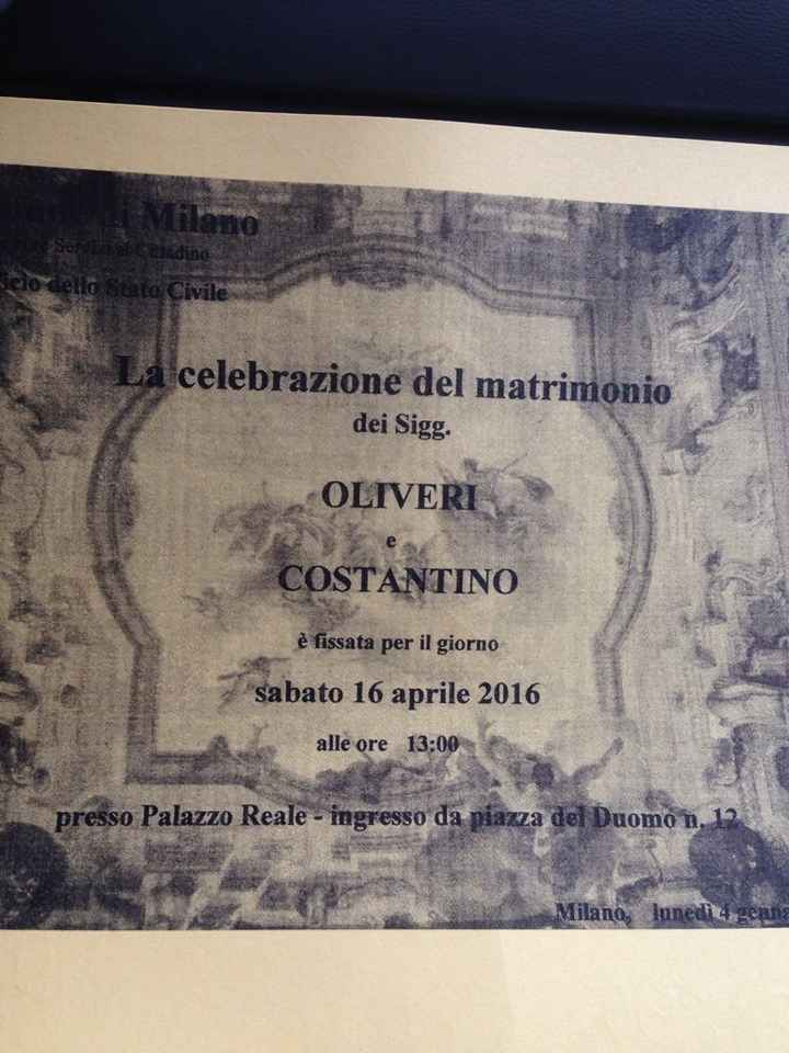 Finalmente fissata la data - 1