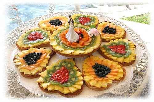 torta di frutta a cuore