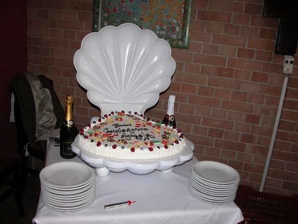 alzata torta a conchiglia