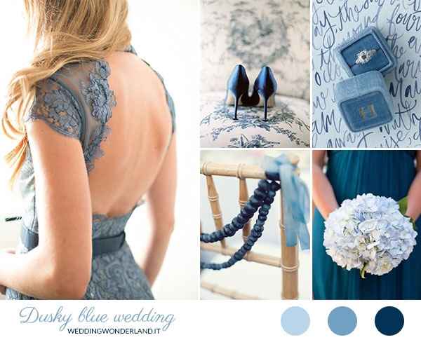 Colore matrimonio dusty blue - 1
