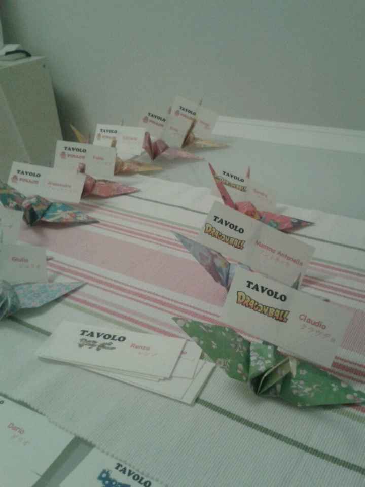 Le mie escort card origami!! - 1