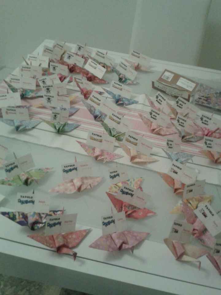 Le mie escort card origami!! - 3