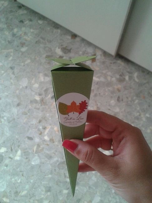 Coni porta riso, prima idea - 3