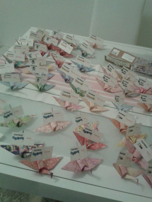 Le mie escort card origami!! - 3