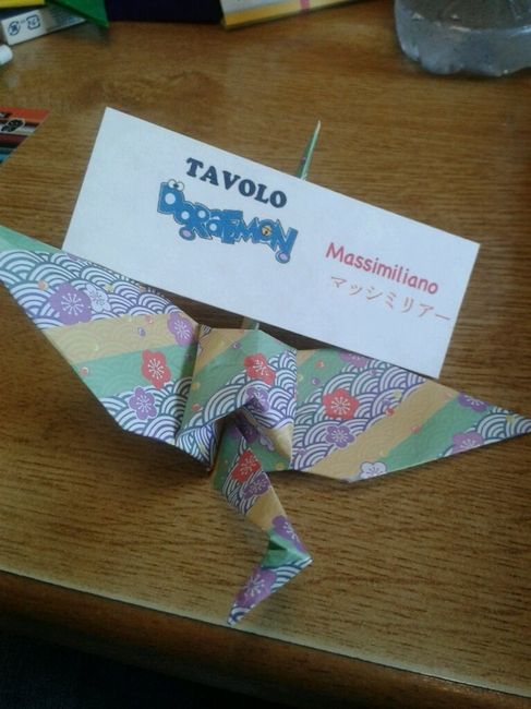 Le mie escort card origami!! - 4