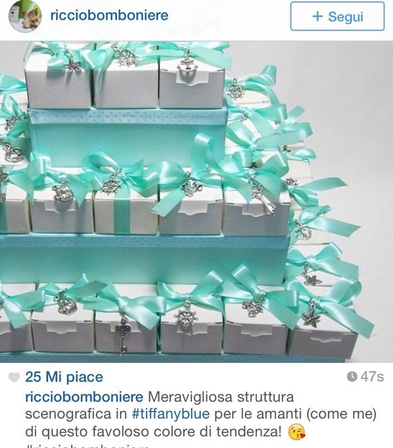 Scatoline tiffany come segnaposto! - 1