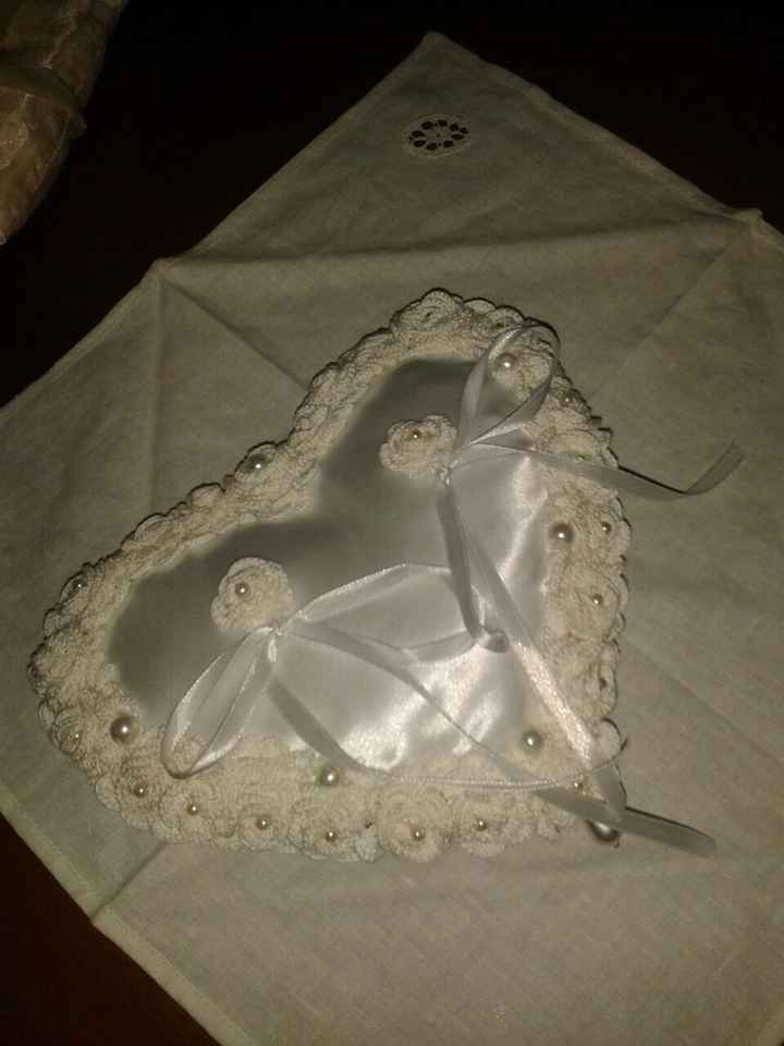 Cuscino porta fedi... ecco il mio, mi fate vedere i vostri - 1