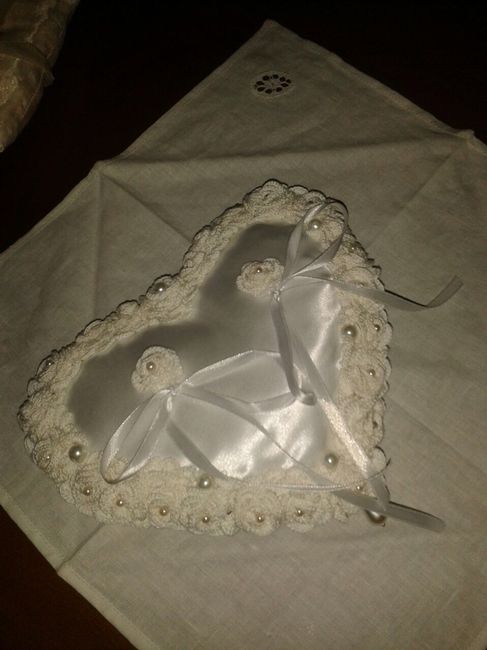 Cuscino porta fedi... ecco il mio, mi fate vedere i vostri - 1