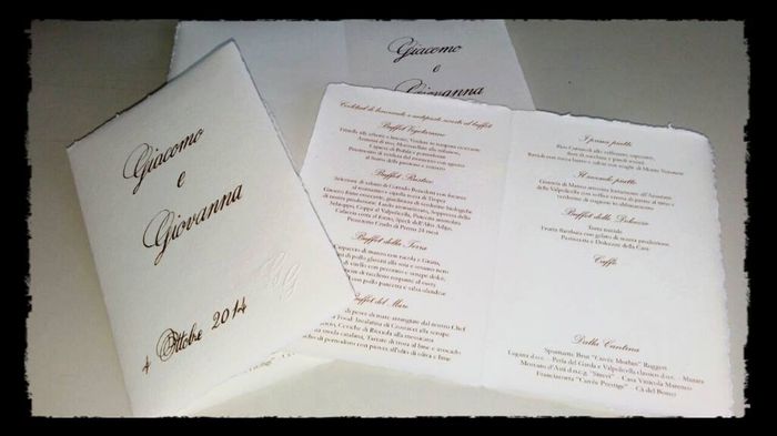 menù in carta d'Amalfi