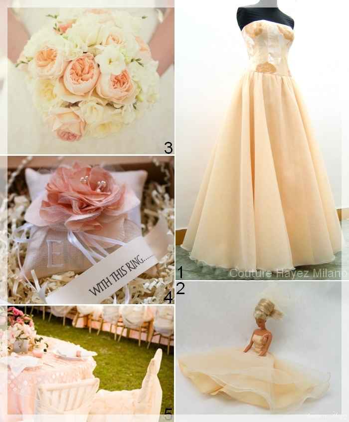 Stile shabby  chic con il colore pesco - 1