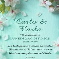 Invito promessa di matrimonio e compleanno - 1
