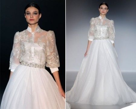 abito con scollo a camicia