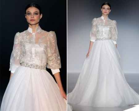 abito con scollo a camicia