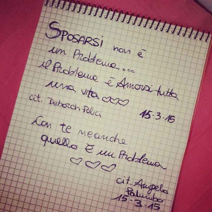 Frasi poetiche fm: "sposarsi nn È  un problema..." - 1