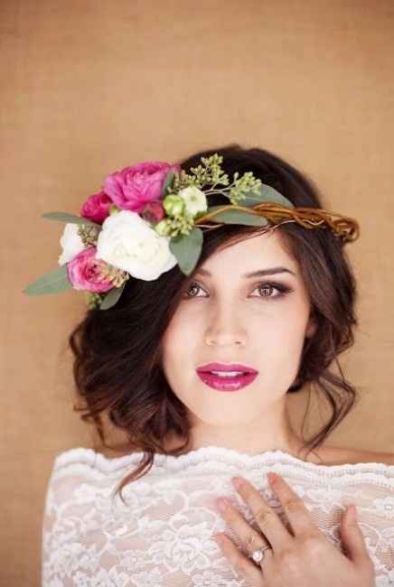 Sfida sposa boho chic - trucco