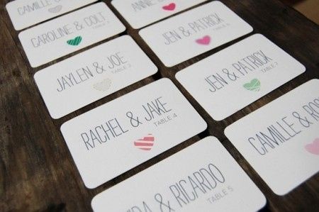 escort cards