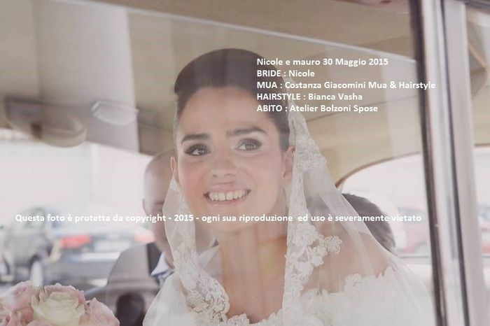 Nicole arrivo in chiesa - 30 Maggio 2015