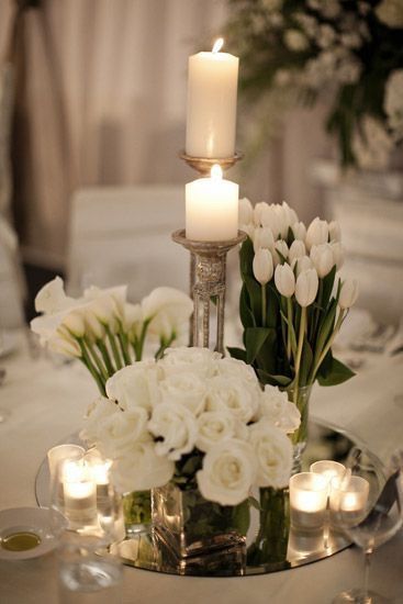 2) Bianco con candele 