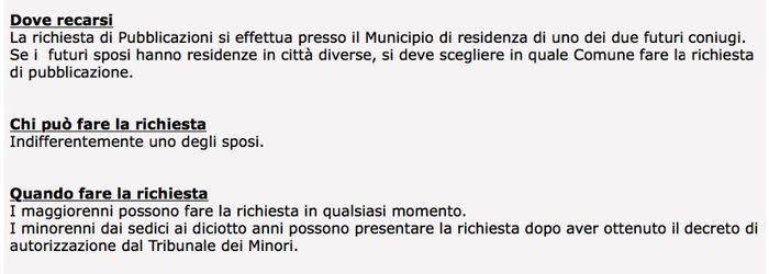 Pubblicazioni Matrimonio