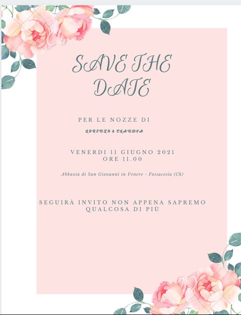 Save the date 3