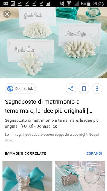 Tema mare:consigli, idee tableau, segnaposti, bomboniere... 1
