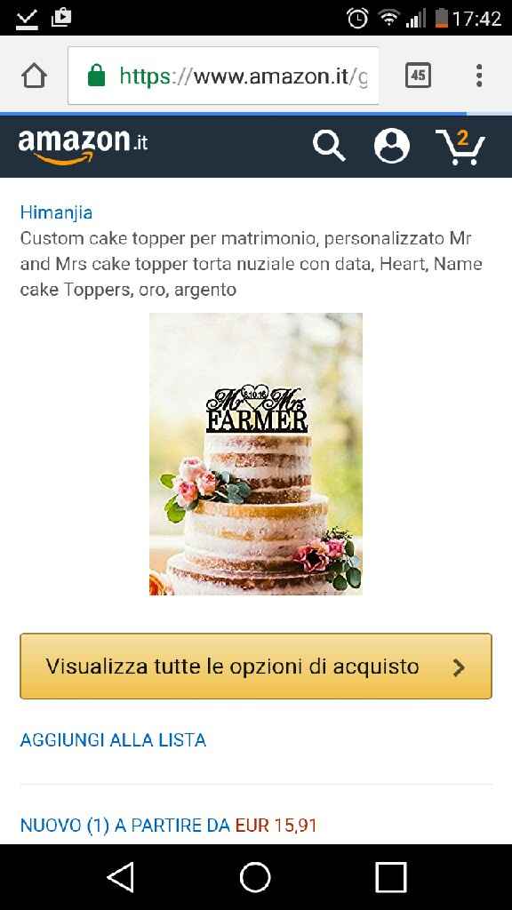Aaa cercasi topper per wedding cake! - 1