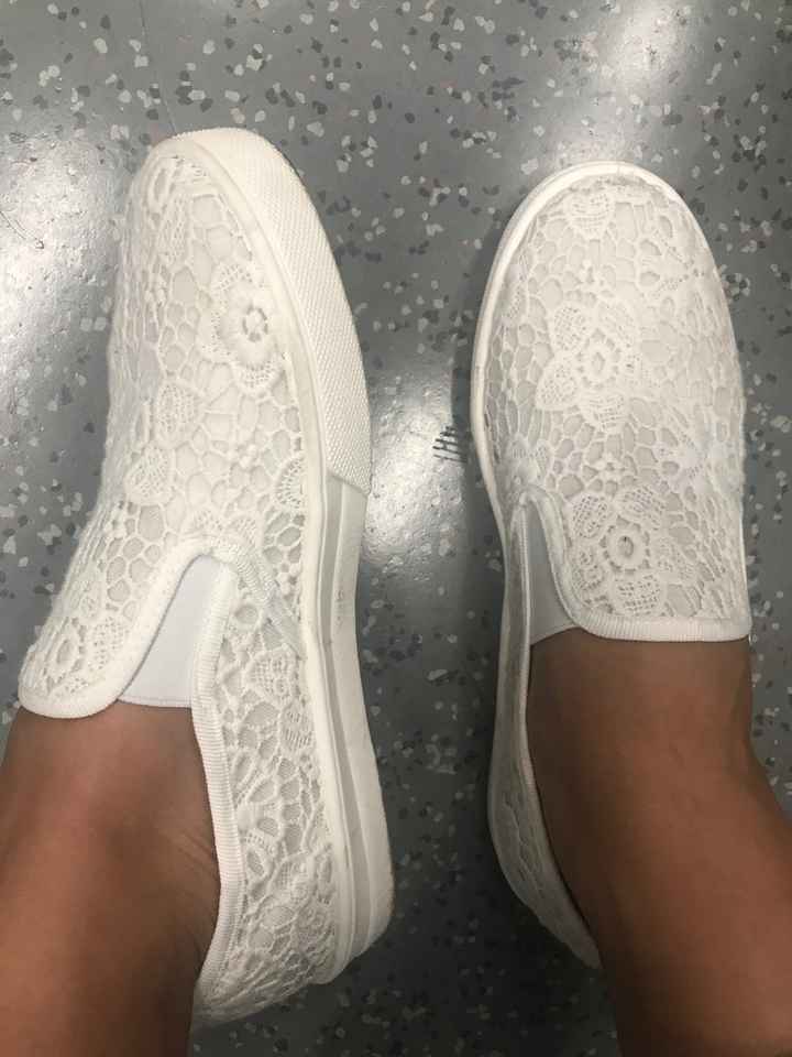 Scarpe pizzo bianche - 1