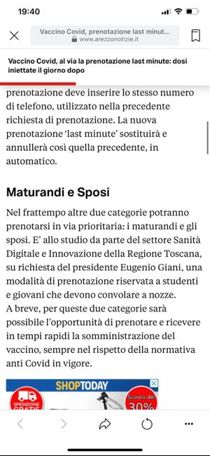 Vaccini per i Matrimoni Toscana! 5