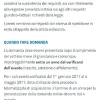 Premio nascita (800€) - 1