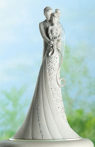 Spunti per cake topper.02 - Silhouettes in resina bianca