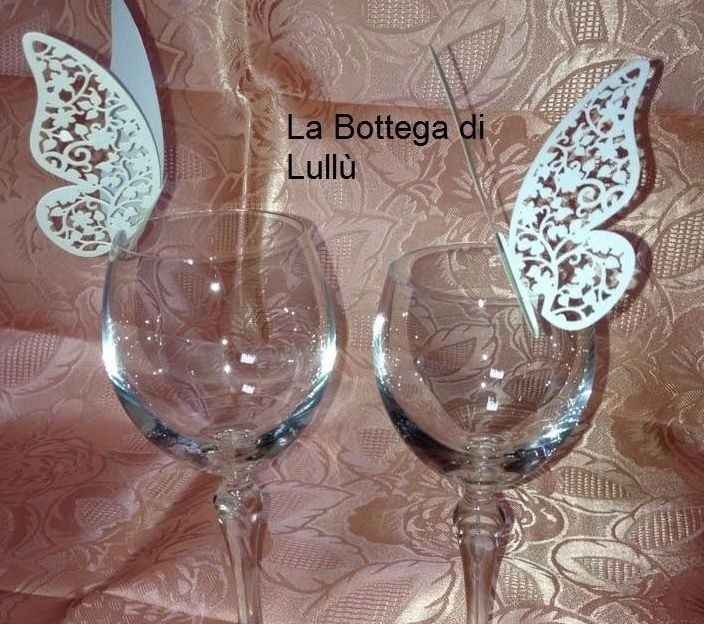 segna posti farfalle