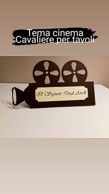 Matrimonio tema cinema 🍿 4
