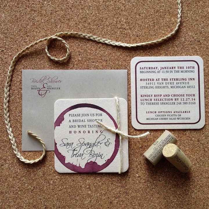 biglietti bomboniere tema vino - 1