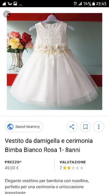 Vestito damigelle bimbe - 1
