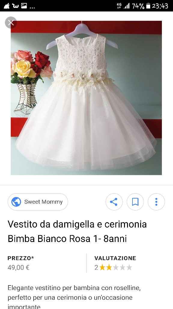 Vestito damigelle bimbe - 1