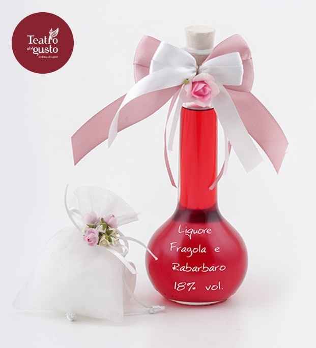 Bottiglia bomboniera con fiocco