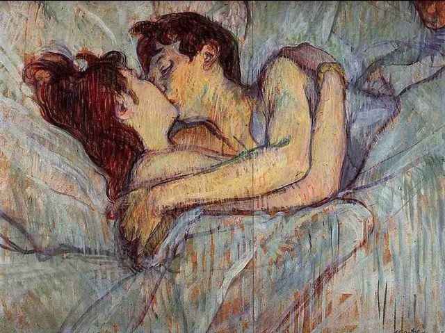 A letto, il bacio – Henri de Toulouse-Lautrec