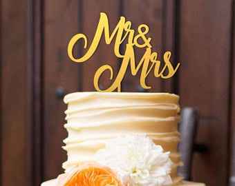 Cake topper con scritta