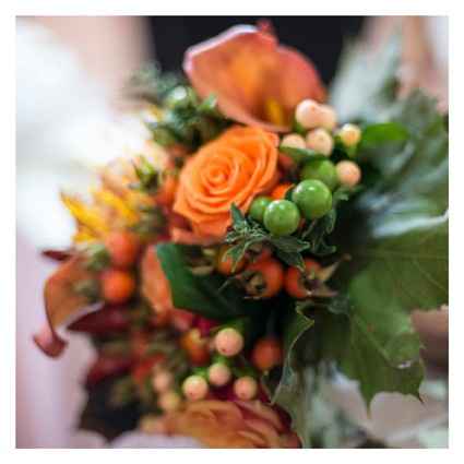 Bouquet invernale arancione
