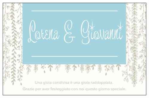 Biglietto di ringraziamento 2