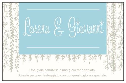 Biglietto di ringraziamento 2