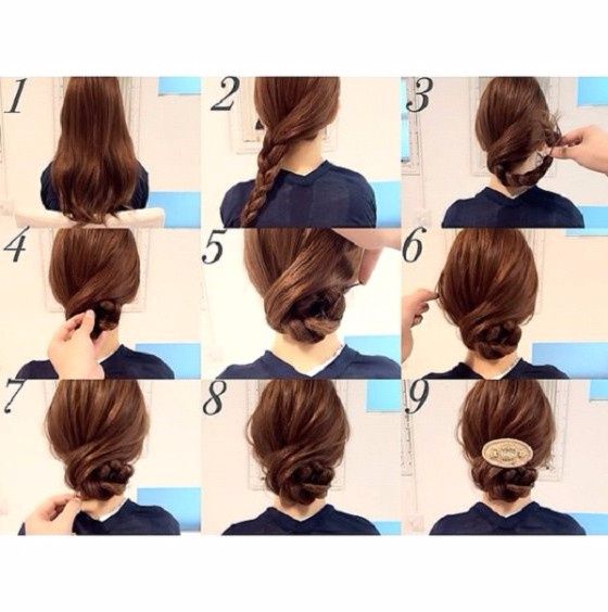 chignon con treccia