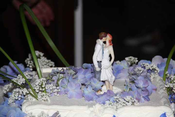 Il nostro cake topper...sulla torta!