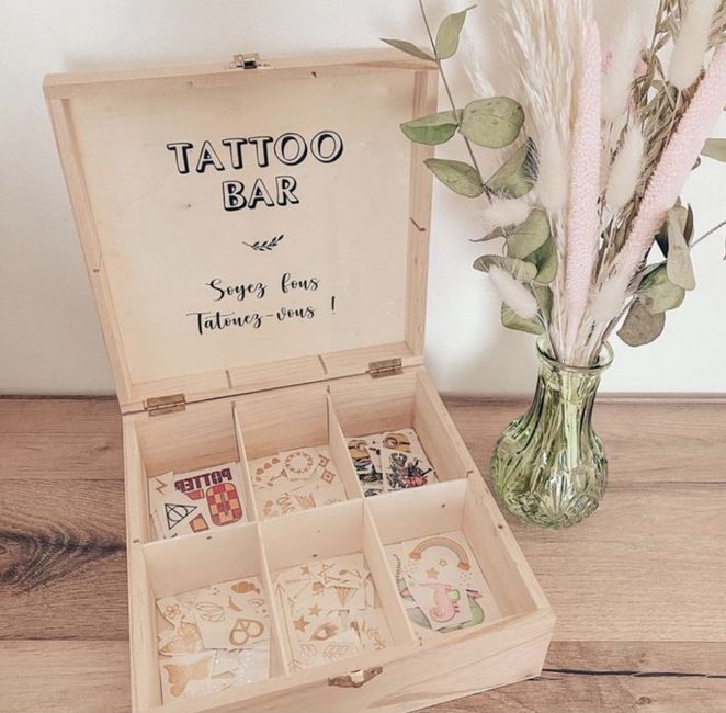 Temporary tattoo station 3