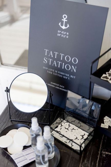 Temporary tattoo station 5